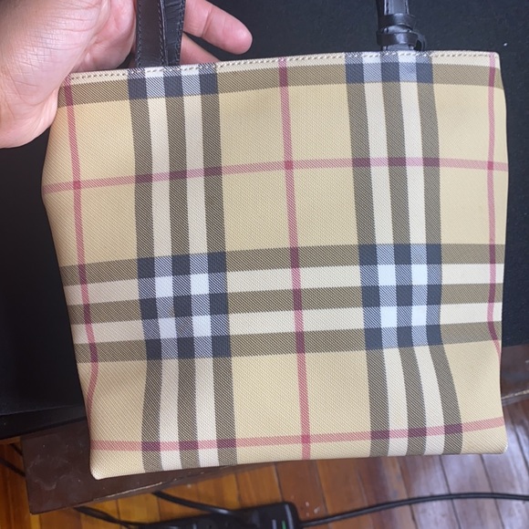 AUTHENTIC BURBERRY NOVA CHECK MICRO TOTE BAG - Picture 6 of 9